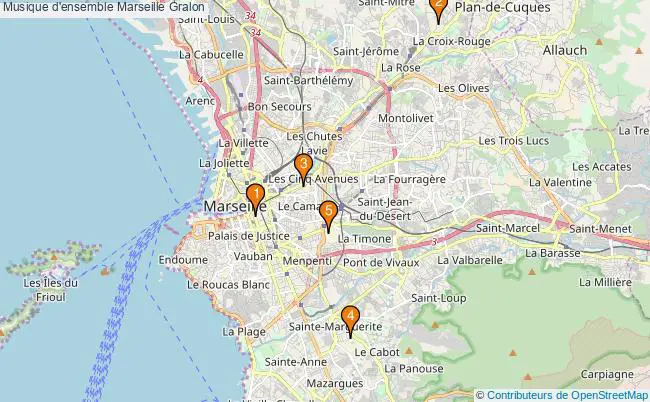 plan Musique d'ensemble Marseille Associations musique d'ensemble Marseille : 5 associations
