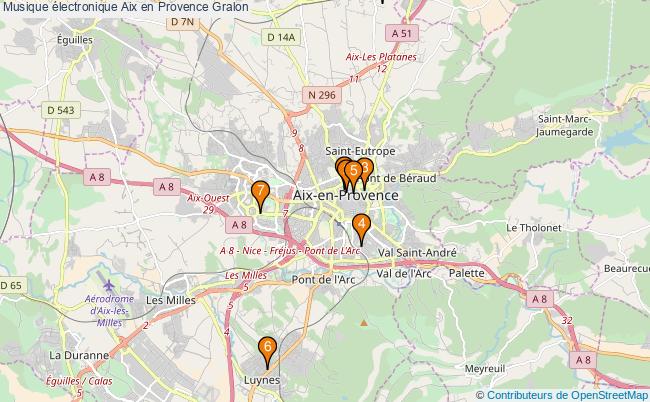 plan Musique électronique Aix en Provence Associations musique électronique Aix en Provence : 9 associations