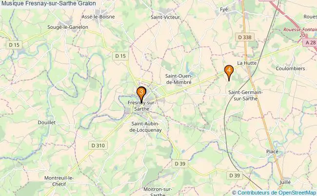 plan Musique Fresnay-sur-Sarthe Associations musique Fresnay-sur-Sarthe : 3 associations