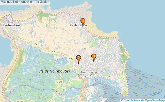 plan Musique Noirmoutier-en-l'Ile Associations musique Noirmoutier-en-l'Ile : 4 associations