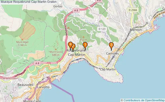 plan Musique Roquebrune-Cap-Martin Associations musique Roquebrune-Cap-Martin : 7 associations