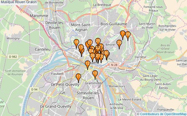 plan Musique Rouen Associations musique Rouen : 156 associations