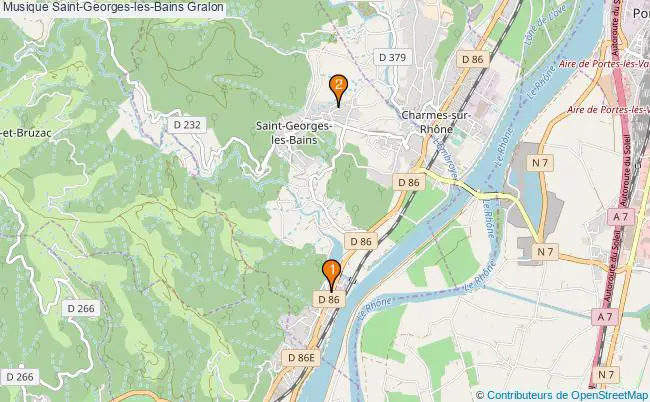 plan Musique Saint-Georges-les-Bains Associations musique Saint-Georges-les-Bains : 2 associations