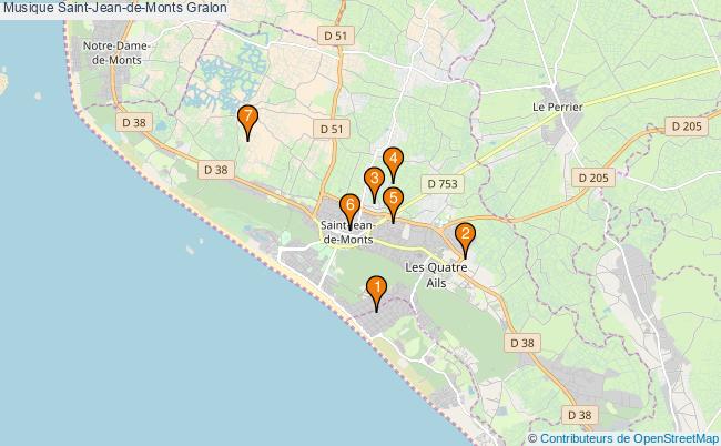 plan Musique Saint-Jean-de-Monts Associations musique Saint-Jean-de-Monts : 7 associations