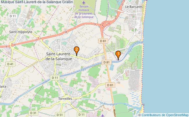 plan Musique Saint-Laurent-de-la-Salanque Associations musique Saint-Laurent-de-la-Salanque : 4 associations