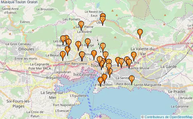 plan Musique Toulon Associations musique Toulon : 178 associations