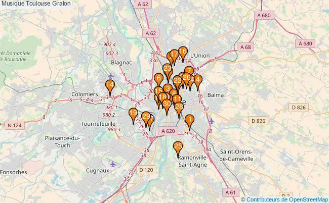 plan Musique Toulouse Associations musique Toulouse : 761 associations