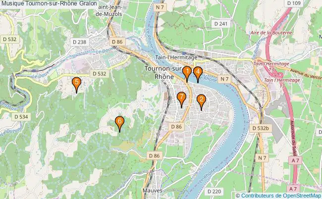 plan Musique Tournon-sur-Rhône Associations musique Tournon-sur-Rhône : 8 associations