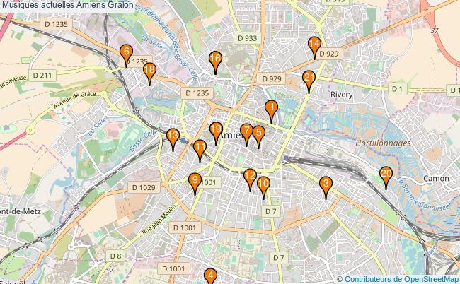plan Musiques actuelles Amiens Associations musiques actuelles Amiens : 23 associations