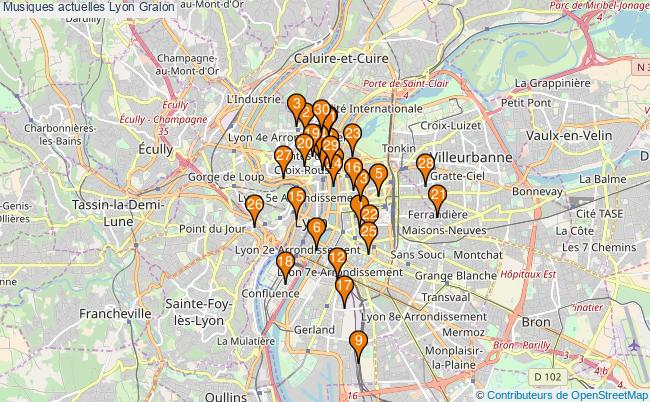 plan Musiques actuelles Lyon Associations musiques actuelles Lyon : 116 associations