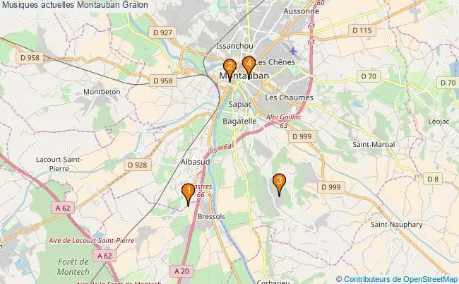 plan Musiques actuelles Montauban Associations musiques actuelles Montauban : 4 associations