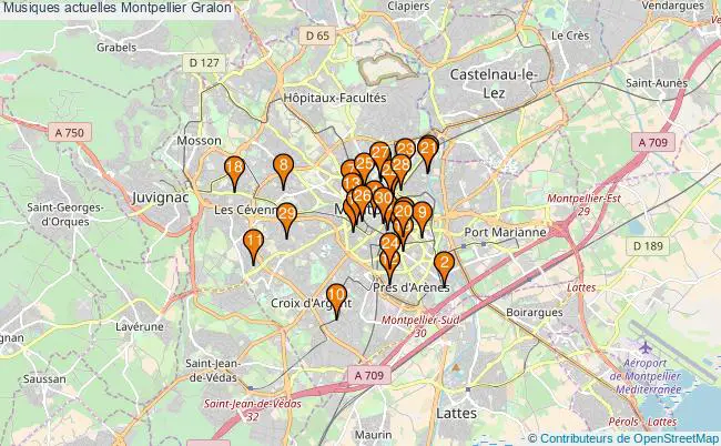 plan Musiques actuelles Montpellier Associations musiques actuelles Montpellier : 40 associations