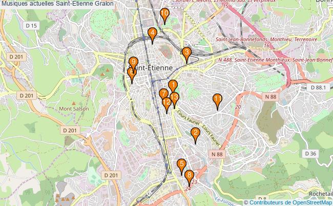 plan Musiques actuelles Saint-Etienne Associations musiques actuelles Saint-Etienne : 12 associations