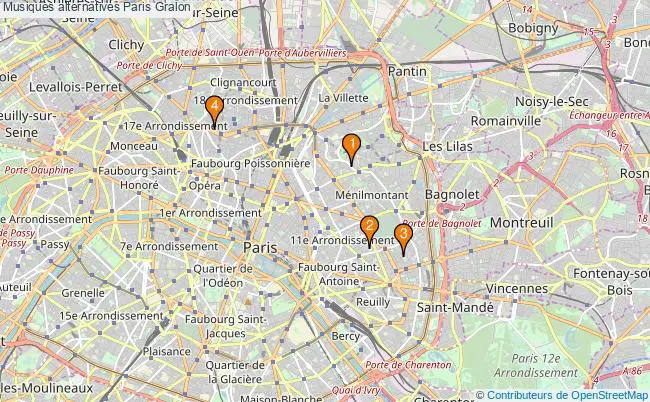 plan Musiques alternatives Paris Associations musiques alternatives Paris : 4 associations