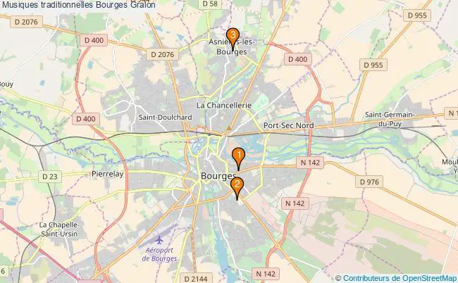 plan Musiques traditionnelles Bourges Associations musiques traditionnelles Bourges : 3 associations