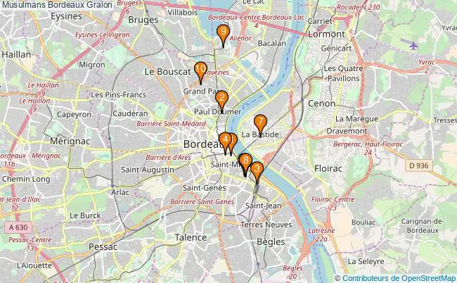 plan Musulmans Bordeaux Associations musulmans Bordeaux : 9 associations