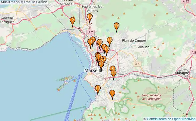 plan Musulmans Marseille Associations musulmans Marseille : 21 associations