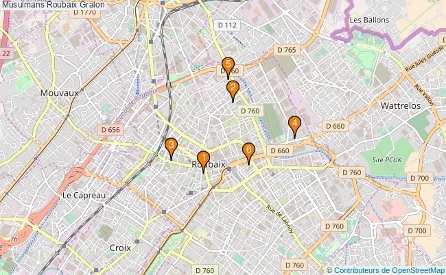 plan Musulmans Roubaix Associations musulmans Roubaix : 7 associations