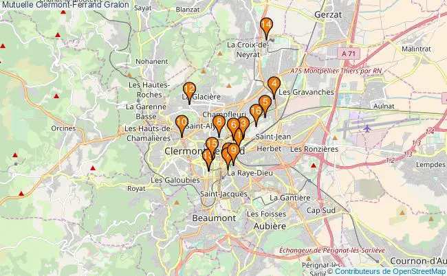 plan Mutuelle Clermont-Ferrand Associations mutuelle Clermont-Ferrand : 17 associations