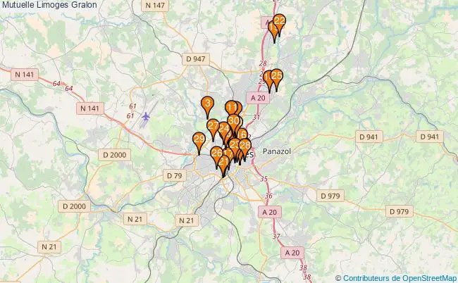 plan Mutuelle Limoges Associations mutuelle Limoges : 29 associations