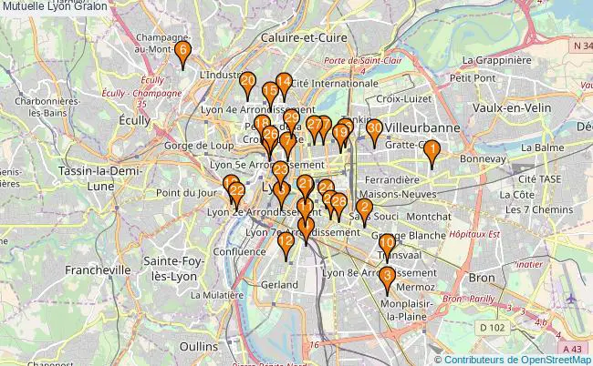 plan Mutuelle Lyon Associations mutuelle Lyon : 88 associations