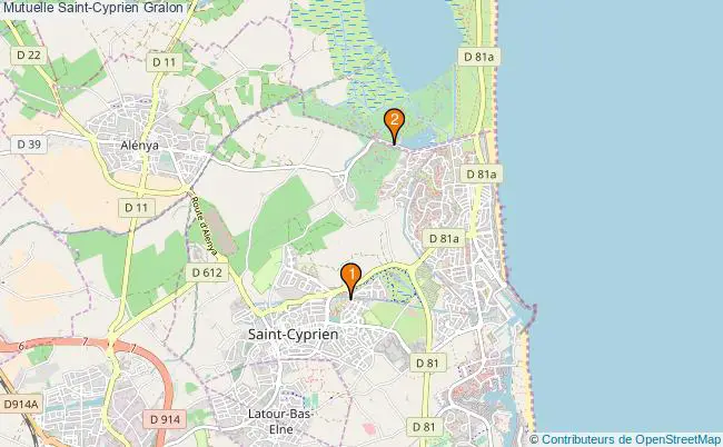 plan Mutuelle Saint-Cyprien Associations mutuelle Saint-Cyprien : 3 associations
