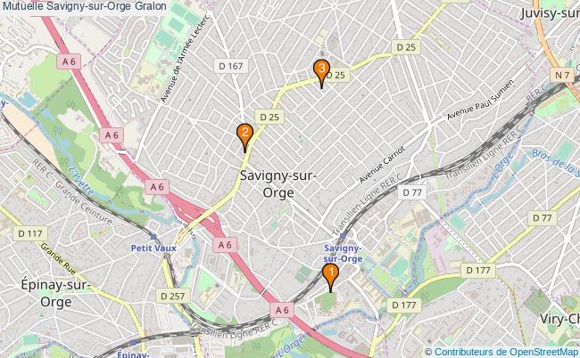 plan Mutuelle Savigny-sur-Orge Associations mutuelle Savigny-sur-Orge : 3 associations