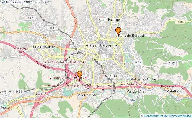 plan Naître Aix en Provence Associations naître Aix en Provence : 4 associations
