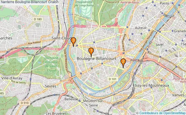 plan Nanterre Boulogne-Billancourt Associations Nanterre Boulogne-Billancourt : 3 associations