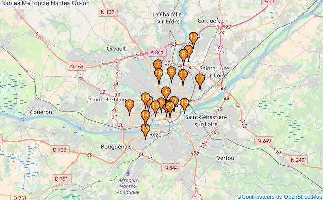 plan Nantes Métropole Nantes Associations Nantes Métropole Nantes : 23 associations