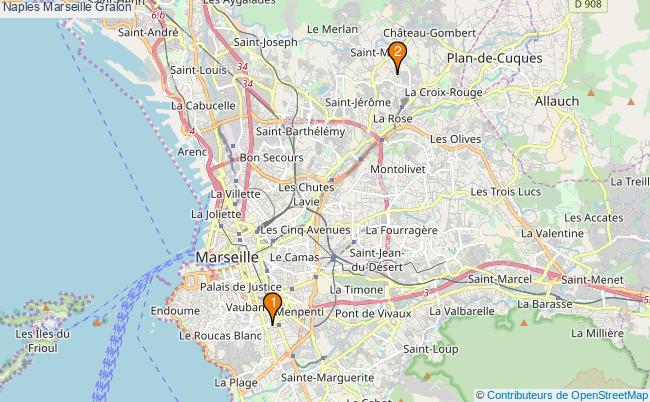 plan Naples Marseille Associations Naples Marseille : 2 associations