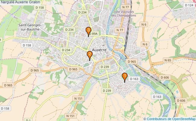 plan Narguilé Auxerre Associations narguilé Auxerre : 3 associations