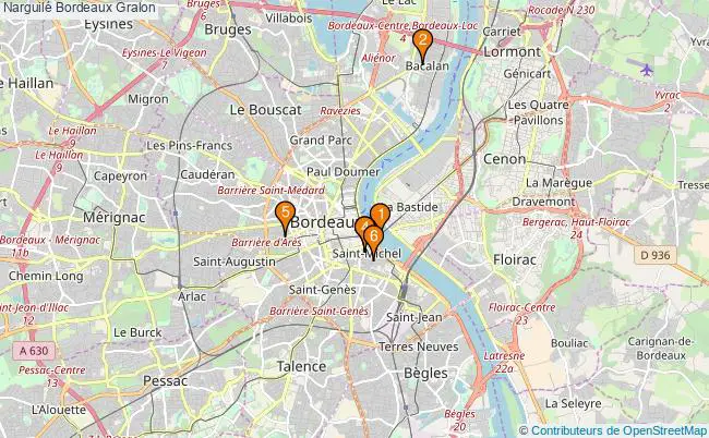plan Narguilé Bordeaux Associations narguilé Bordeaux : 6 associations
