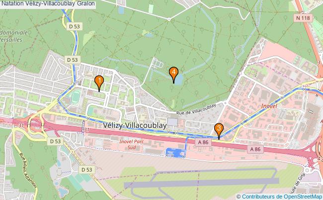 plan Natation Vélizy-Villacoublay Associations natation Vélizy-Villacoublay : 4 associations