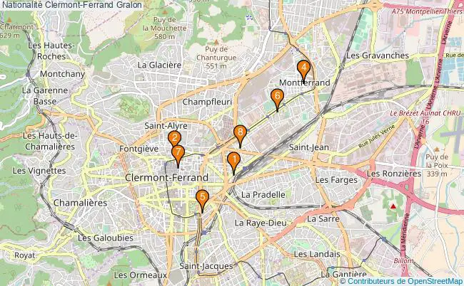 plan Nationalité Clermont-Ferrand Associations nationalité Clermont-Ferrand : 7 associations