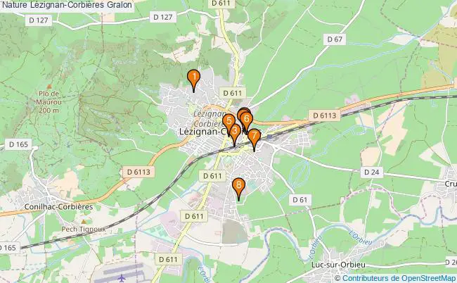 plan Nature Lézignan-Corbières Associations Nature Lézignan-Corbières : 9 associations
