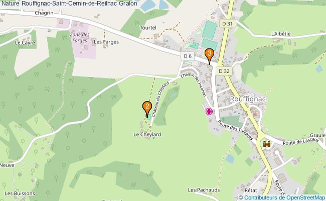 plan Nature Rouffignac-Saint-Cernin-de-Reilhac Associations Nature Rouffignac-Saint-Cernin-de-Reilhac : 4 associations