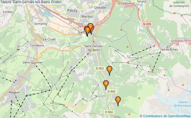 plan Nature Saint-Gervais-les-Bains Associations Nature Saint-Gervais-les-Bains : 7 associations