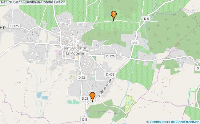 plan Nature Saint-Quentin-la-Poterie Associations Nature Saint-Quentin-la-Poterie : 5 associations