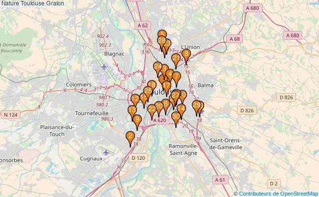 plan Nature Toulouse Associations Nature Toulouse : 314 associations