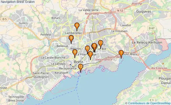 plan Navigation Brest Associations navigation Brest : 15 associations