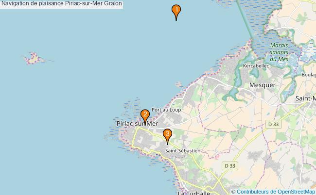plan Navigation de plaisance Piriac-sur-Mer Associations navigation de plaisance Piriac-sur-Mer : 2 associations