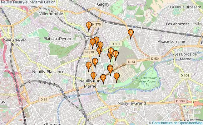 plan Neuilly Neuilly-sur-Marne Associations Neuilly Neuilly-sur-Marne : 21 associations