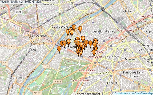 plan Neuilly Neuilly-sur-Seine Associations Neuilly Neuilly-sur-Seine : 34 associations