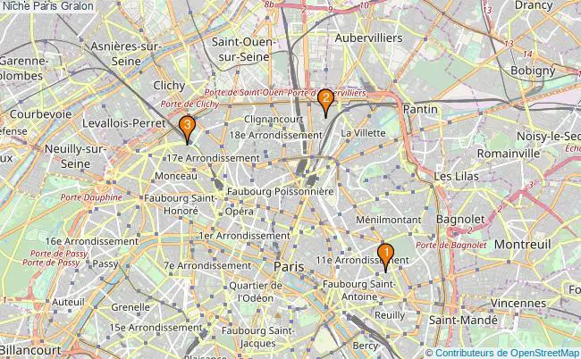 plan Niche Paris Associations Niche Paris : 6 associations