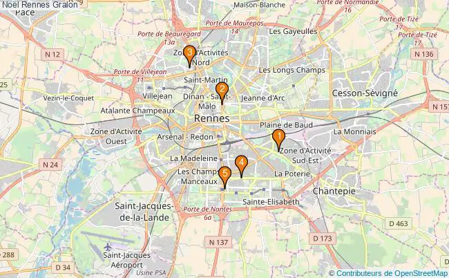 plan Noël Rennes Associations Noël Rennes : 5 associations