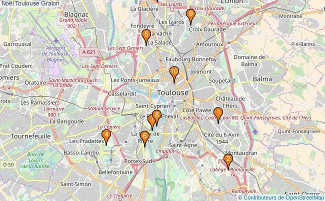plan Noël Toulouse Associations Noël Toulouse : 12 associations
