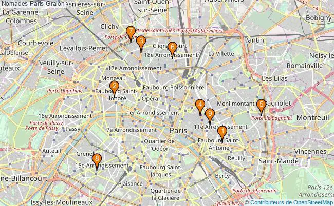 plan Nomades Paris Associations nomades Paris : 13 associations