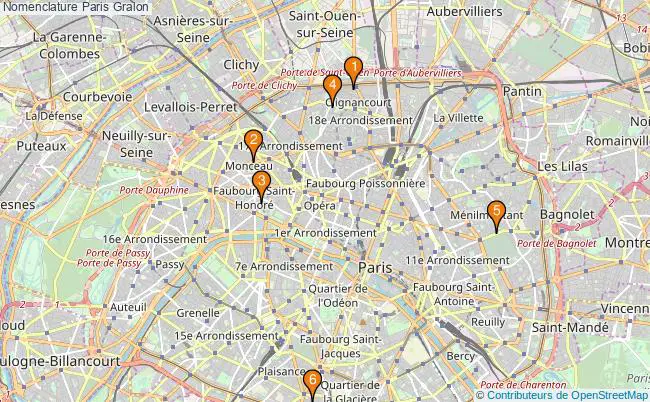 plan Nomenclature Paris Associations nomenclature Paris : 9 associations