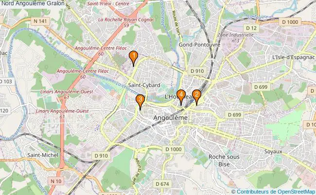 plan Nord Angoulême Associations Nord Angoulême : 5 associations